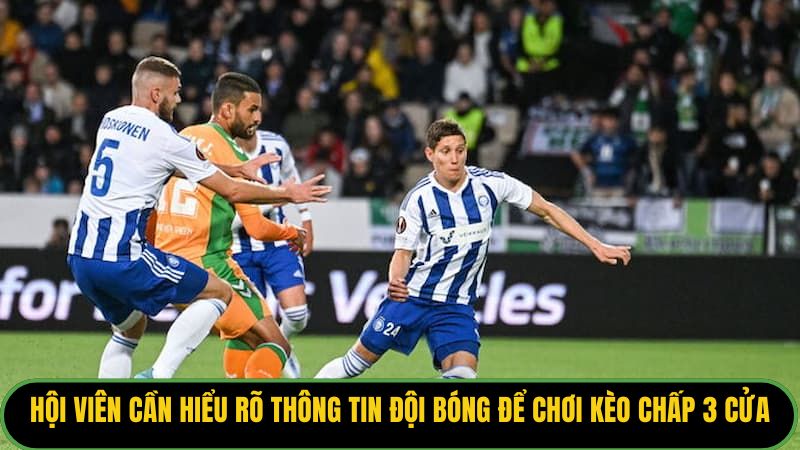 Hội viên cần hiểu rõ thông tin đội bóng để chơi kèo chấp 3 cửa