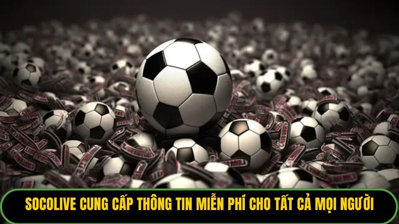 Socolive cung cấp thông tin miễn phí cho tất cả mọi người