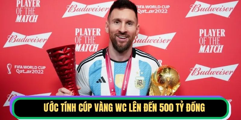 Ước tính cúp vàng WC lên đến 500 tỷ đồng